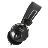 声丽ST-808 耳麦 头戴式 双插头 线控 网吧专用 黑色