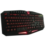 精灵 雷神K9 双色背光游戏键盘 高品质硅胶材质 14个多媒...