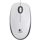 罗技（Logitech）M100 有线鼠标 白色