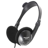 电音DT301 耳麦 头戴式 双插头 线控 黑色