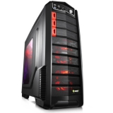 游戏悍将 刀锋1豪华黑装 中塔机箱（调速/顶部易插拔）