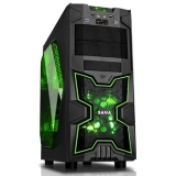 先马 领军 大侧透游戏机箱（双U3/读卡器/前板绿灯风扇/支...